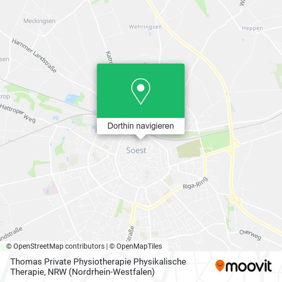 Thomas Private Physiotherapie Physikalische Therapie Karte