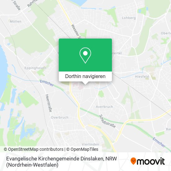 Evangelische Kirchengemeinde Dinslaken Karte