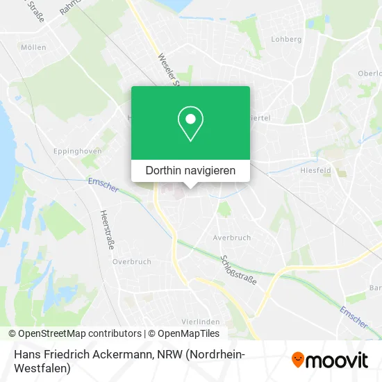 Hans Friedrich Ackermann Karte