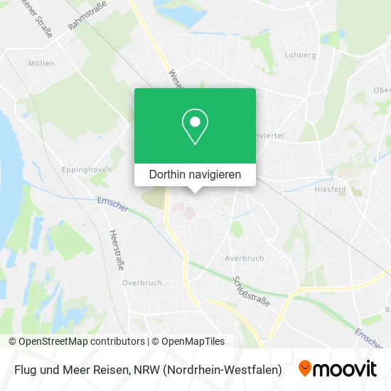 Flug und Meer Reisen Karte