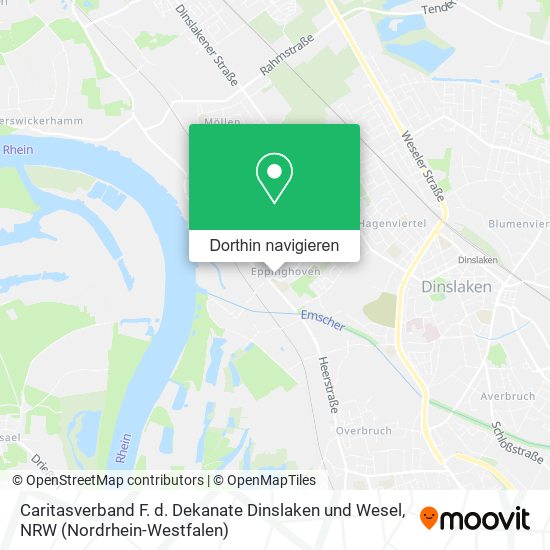 Caritasverband F. d. Dekanate Dinslaken und Wesel Karte