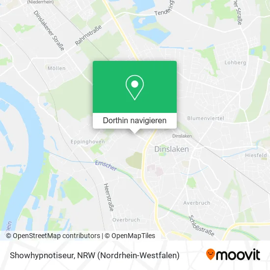 Showhypnotiseur Karte