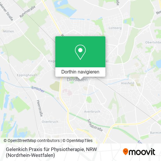 Gelenkich Praxis für Physiotherapie Karte