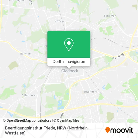 Beerdigungsinstitut Friede Karte