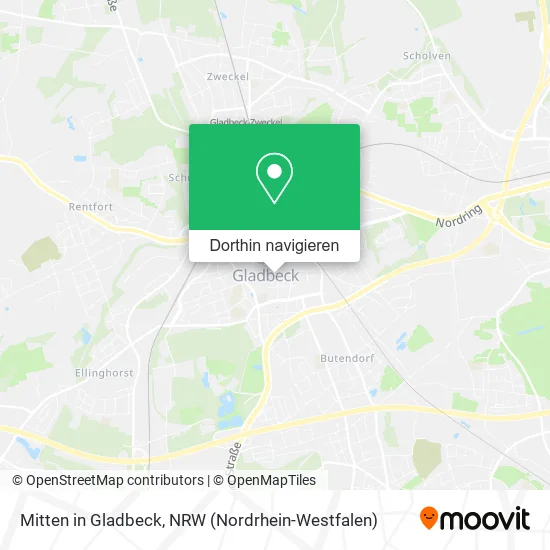 Mitten in Gladbeck Karte