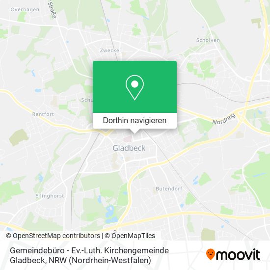 Gemeindebüro - Ev.-Luth. Kirchengemeinde Gladbeck Karte