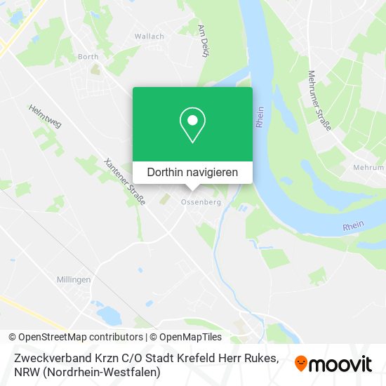 Zweckverband Krzn C / O Stadt Krefeld Herr Rukes Karte