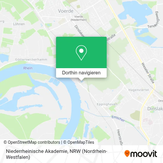 Niederrheinische Akademie Karte