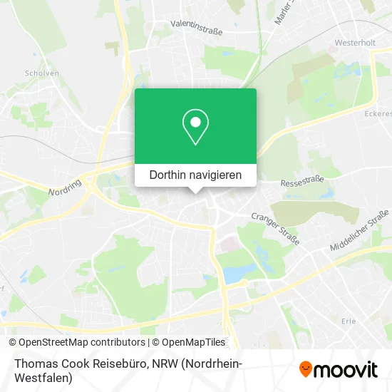 Thomas Cook Reisebüro Karte