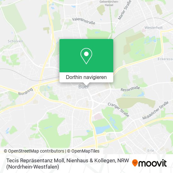 Tecis Repräsentanz Moll, Nienhaus & Kollegen Karte