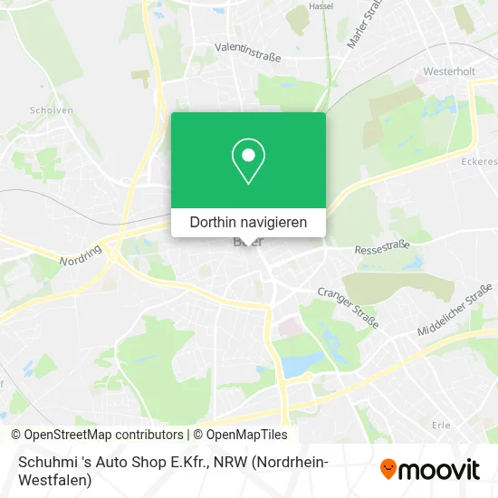 Schuhmi 's Auto Shop E.Kfr. Karte