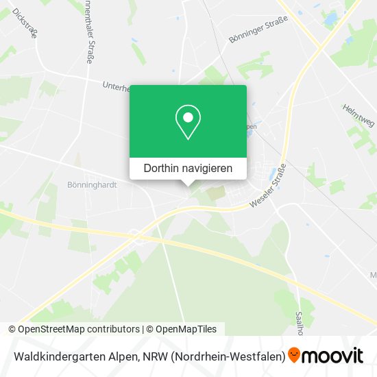 Waldkindergarten Alpen Karte