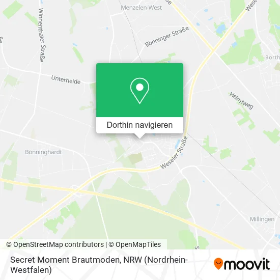 Secret Moment Brautmoden Karte