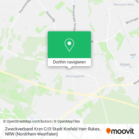Zweckverband Krzn C / O Stadt Krefeld Herr Rukes Karte
