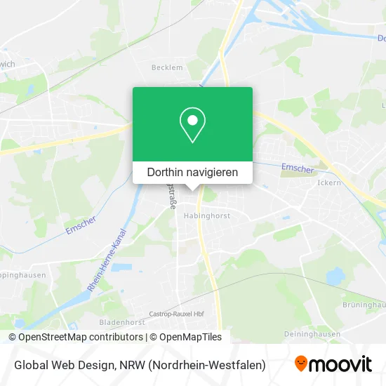 Global Web Design Karte