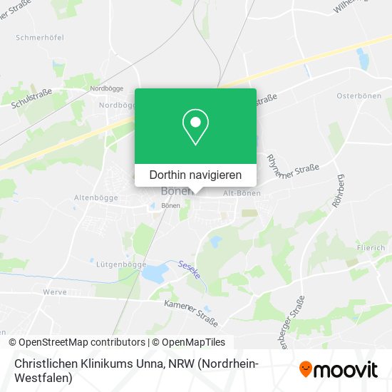 Christlichen Klinikums Unna Karte