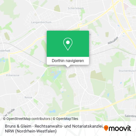 Bruns & Gleim - Rechtsanwalts- und Notariatskanzlei Karte