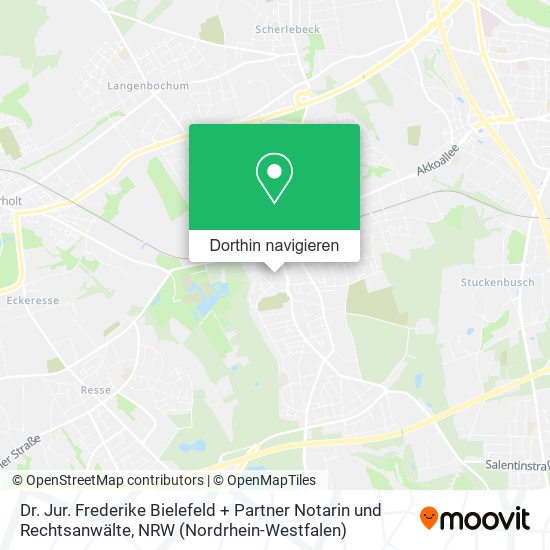 Dr. Jur. Frederike Bielefeld + Partner Notarin und Rechtsanwälte Karte