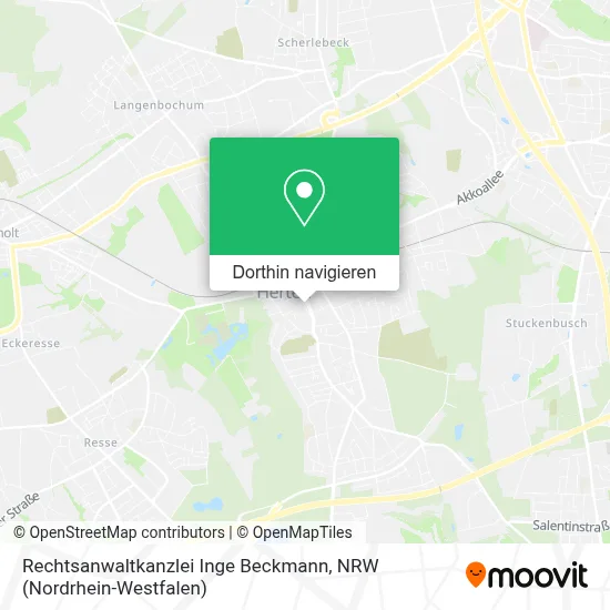 Rechtsanwaltkanzlei Inge Beckmann Karte