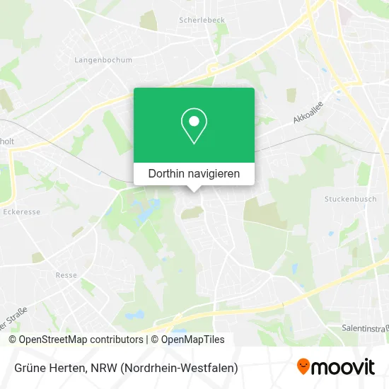 Grüne Herten Karte
