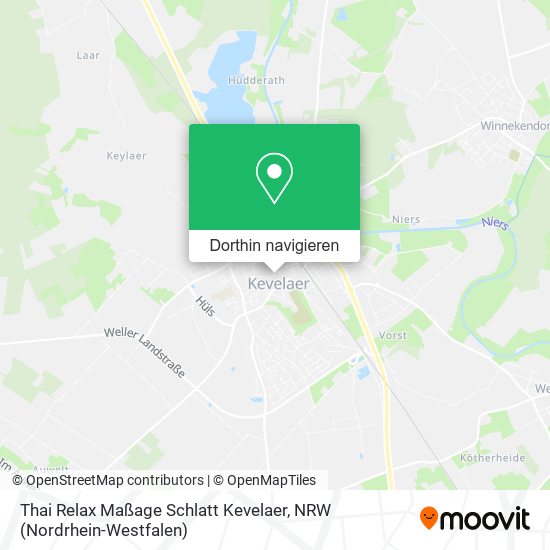 Thai Relax Maßage Schlatt Kevelaer Karte
