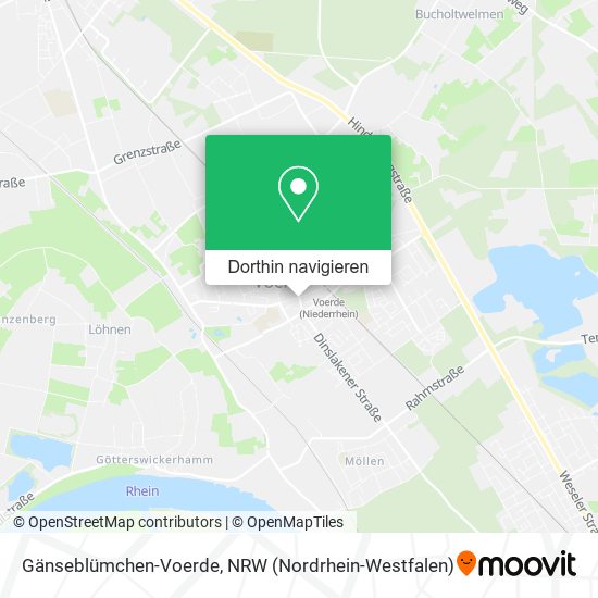 Gänseblümchen-Voerde Karte