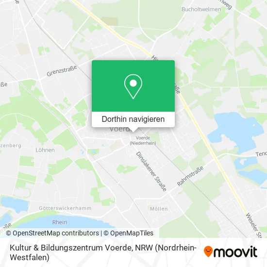 Kultur & Bildungszentrum Voerde Karte