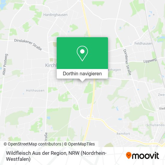 Wildfleisch Aus der Region Karte