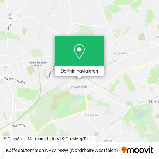 Kaffeeautomaten NRW Karte