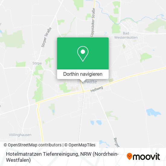 Hotelmatratzen Tiefenreinigung Karte