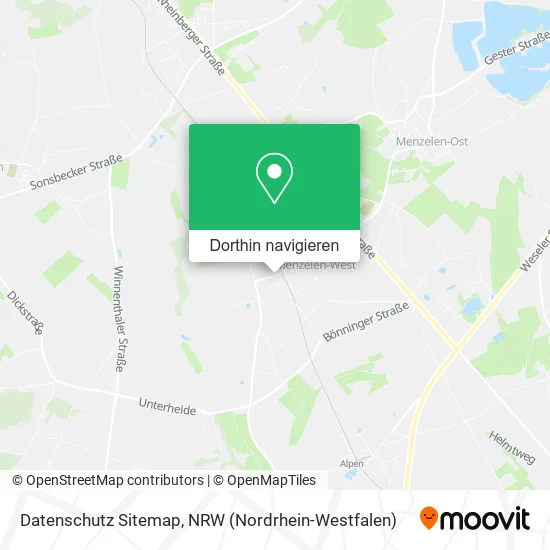 Datenschutz Sitemap Karte