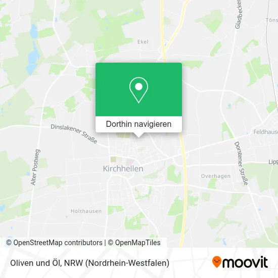 Oliven und Öl Karte