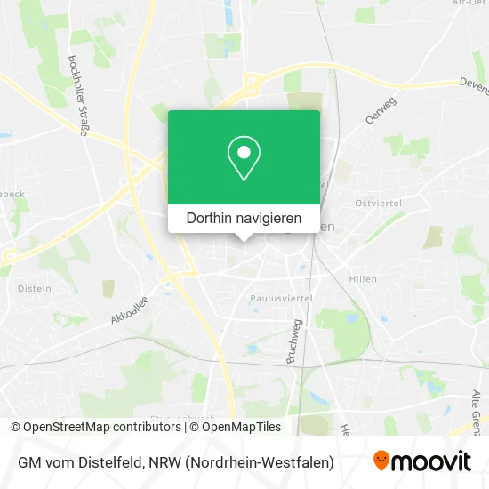 GM vom Distelfeld Karte