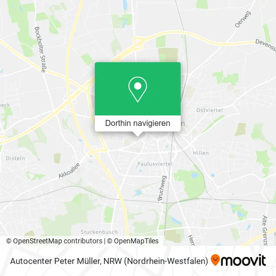 Autocenter Peter Müller Karte