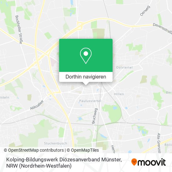 Kolping-Bildungswerk Diözesanverband Münster Karte