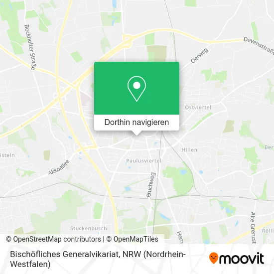 Bischöfliches Generalvikariat Karte