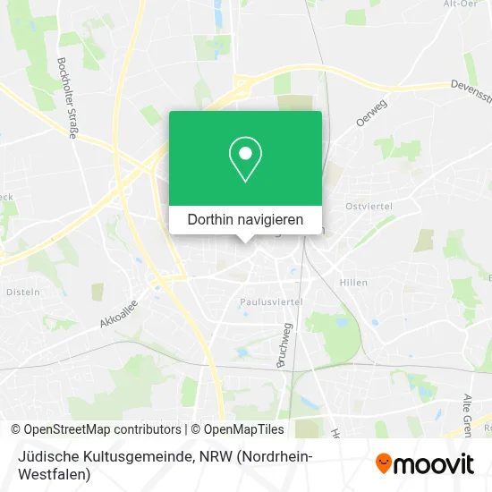 Jüdische Kultusgemeinde Karte