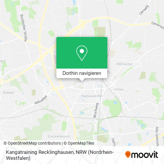 Kangatraining Recklinghausen Karte