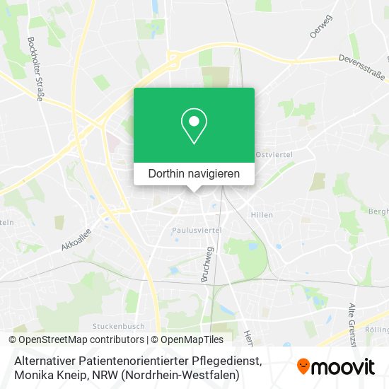 Alternativer Patientenorientierter Pflegedienst, Monika Kneip Karte