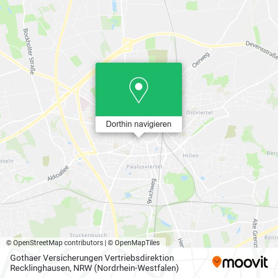 Gothaer Versicherungen Vertriebsdirektion Recklinghausen Karte
