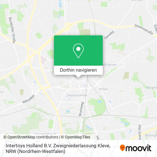 Intertoys Holland B.V. Zweigniederlassung Kleve Karte