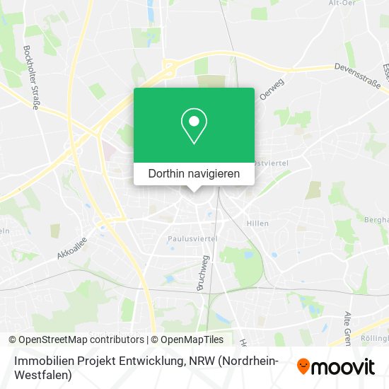 Immobilien Projekt Entwicklung Karte