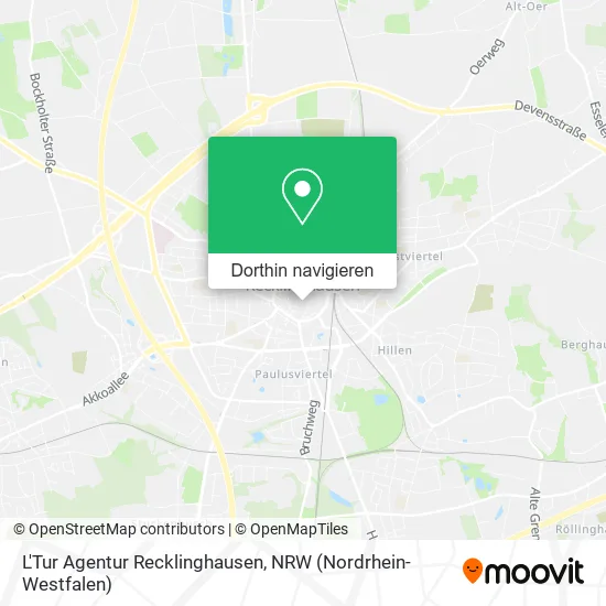 L'Tur Agentur Recklinghausen Karte