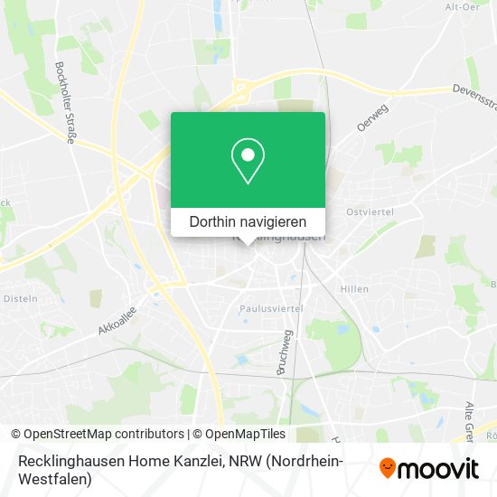 Recklinghausen Home Kanzlei Karte