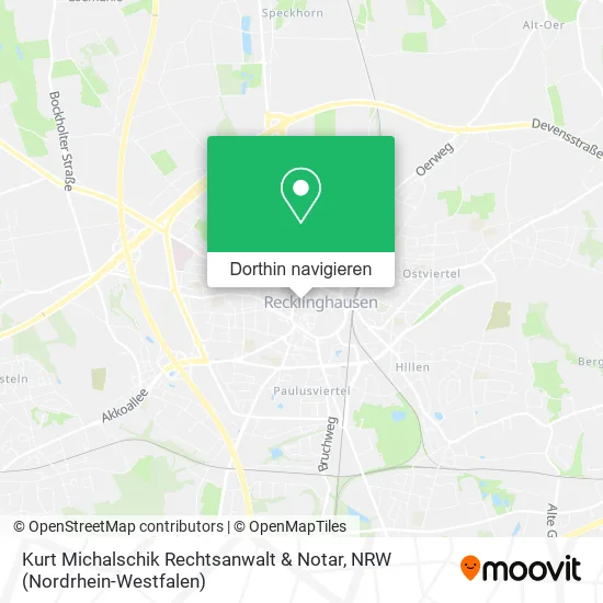 Kurt Michalschik Rechtsanwalt & Notar Karte