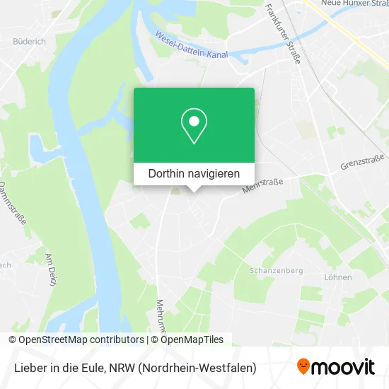 Lieber in die Eule Karte