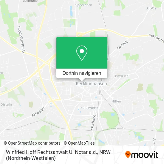 Winfried Hoff Rechtsanwalt U. Notar a.d. Karte