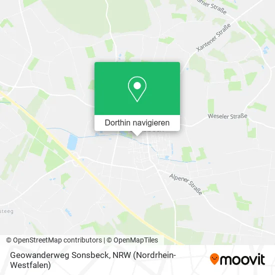 Geowanderweg Sonsbeck Karte