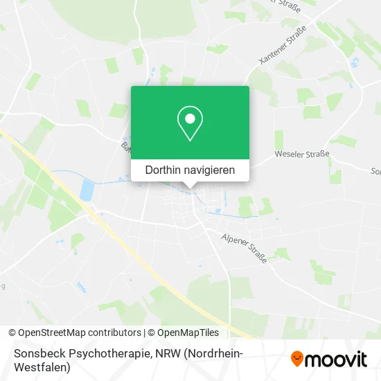 Sonsbeck Psychotherapie Karte