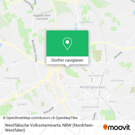 Westfälische Volkssternwarte Karte